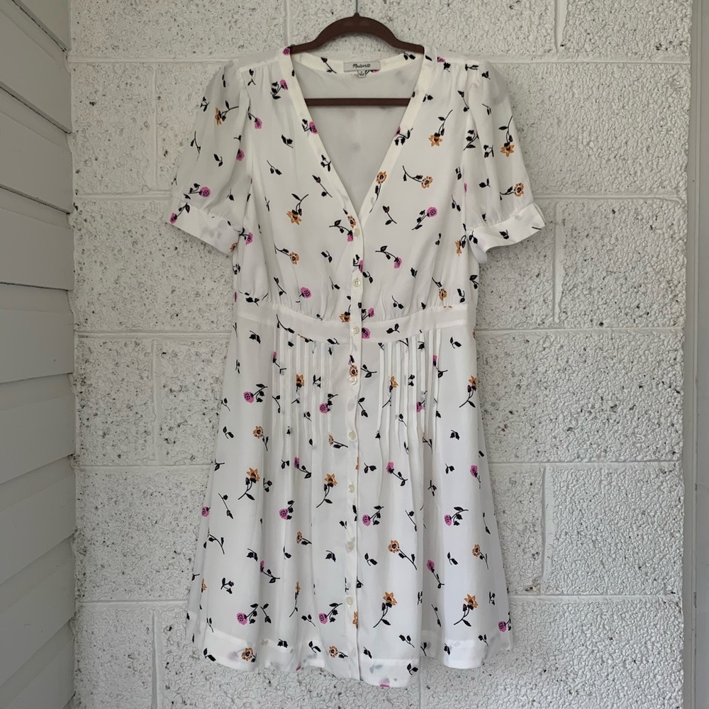 Madewell Summer Floral Knee Length Dress